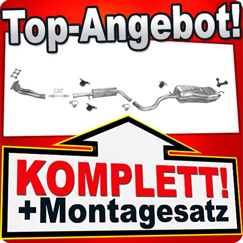 Auspuff für golf 2 0 - für, 4