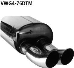 Bastuck sportauspuff golf 4 - vw,