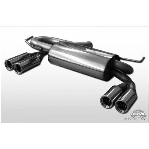 Fox sportauspuff 2x76mm typ - 2x,