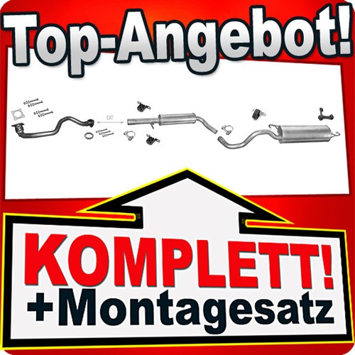 Auspuff für golf 1 - für, 4
